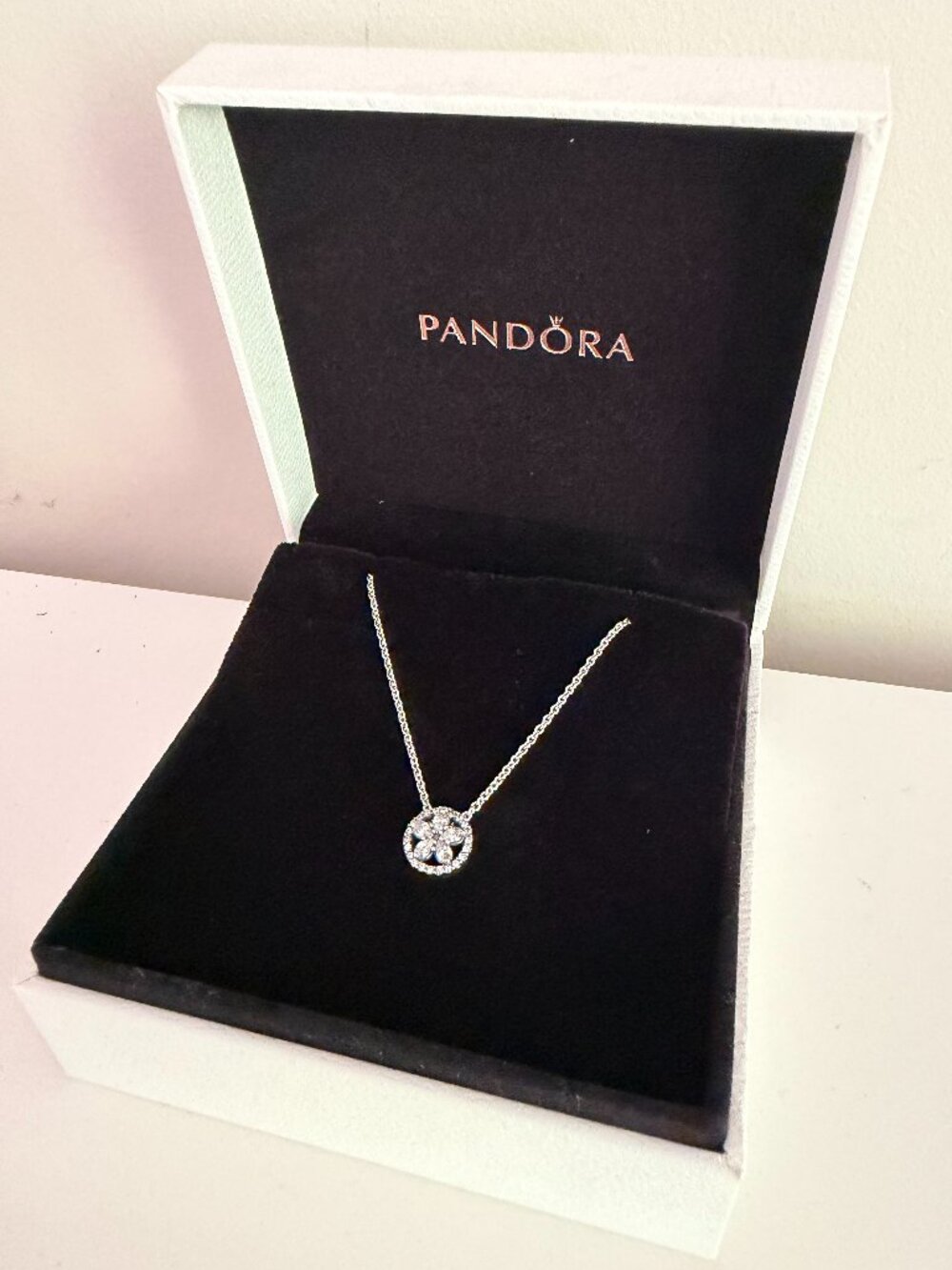 Pandora Vintage Allure Necklace Sterling Silver CZ 590523CZ-45 - NEVER WORN